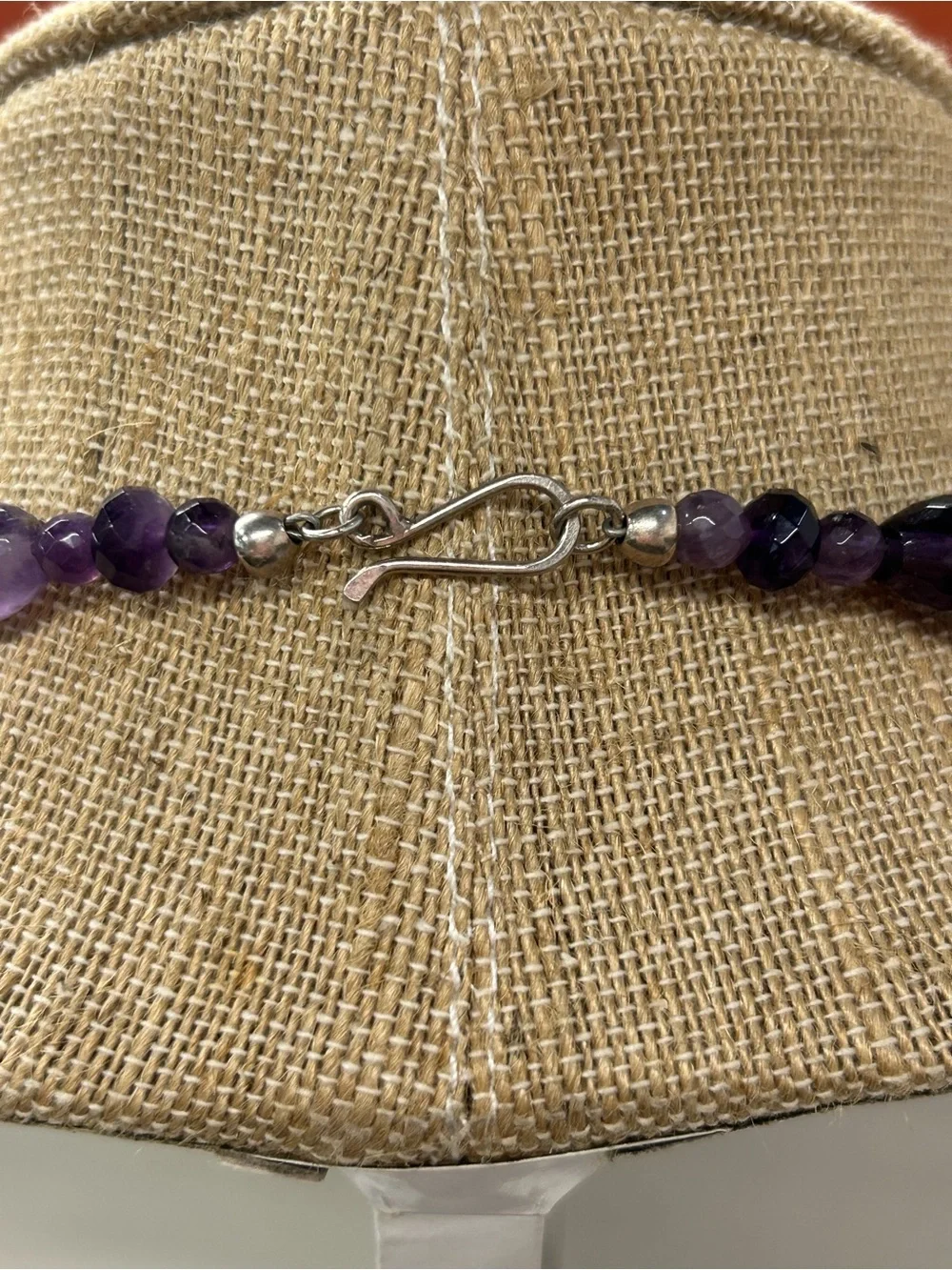 Jay King Desert Rose faceted Amethyst necklace 18”